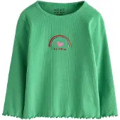 Next Shirt donkergeel / groen / pink / rood