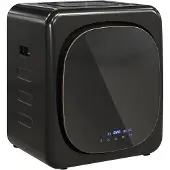 HOMCOM Wasdroger Roestvrij staal, ABS 48L x 40B x 56H cm Zwart