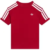 Adidas Shirt '3-Stripes' bordeaux / wit