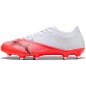 Puma Ultra 7 Play Gras / Kunstgras Voetbalschoenen (MG) Wit Felrood Zwart