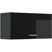 Vicco Hangkast R-Line, Zwart hoogglans/Antraciet, 80 cm Plat