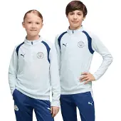 Puma Manchester City Trainingstrui 1/4-Zip 2026-2027 Kids Lichtblauw Donkerblauw
