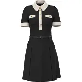 GUESS Jurk 'Claudie' zwart / wit