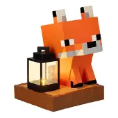Paladone Minecraft Vos Solar Tuinlamp – 26 cm Buitenlamp met Dag‑en‑Nachtsensor –