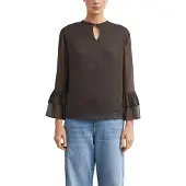 Comma Blouse donkerbruin