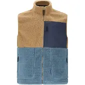 Slope Katau Teddy, fleece bodywarmer, heren, petrified oak