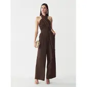 BWLDR Jumpsuit 'TORI' bruin