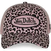 Von Dutch Pet 'Gorra rosa cheetah print trucker cap' rosa