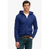 Superdry Sweatvest 'Essential' donkerblauw