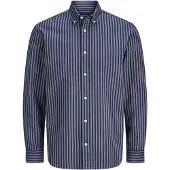 Jack & jones Overhemd 'JPRBLUHARVEY' navy / donkergroen / natuurwit