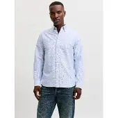 Jack & Jones Overhemd 'JPRBLUHARVEY' navy / lichtblauw / wit