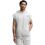 Puma French Terry Sleeveless Hoodie Grijs XS Man