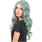 Chaks Pruik Wavy Zee Groen