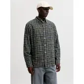 Jack & Jones Overhemd 'JJEField' olijfgroen / petrol / offwhite