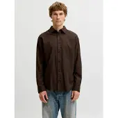 Jack & Jones Overhemd 'JJEFIELD' chocoladebruin