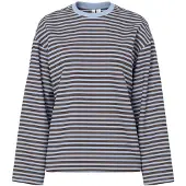 Pieces Pcsadie Top Met Lange Mouwen Dames Blauw L