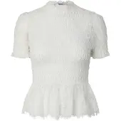 Pieces Pcjilly Kant Top Met Korte Mouwen Dames Wit S