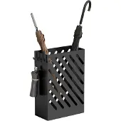 HOMCOM Umbrella Rack-Stahl-28L x 14B x 41H cm-Schwarz