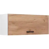 Vicco Hangkast R-Line, Goudkleurig Eiken/Wit, 100 cm Plat
