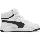 Puma Rebound Slam Mid sneakers - wit/zwart Jongens/Meisjes Imitatieleer - maat 31