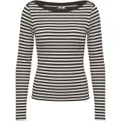 Pieces Shirt 'PCSof' bruin / wit