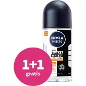 Nivea 1+1 Gratis: Deodorant Roller Black & White Ultimate Impact 50 Ml
