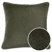 ANRO Sierkussen Groen 40x40cm – Imitatiebont Kussen Inclusief Vulling Pluche Zacht Bank Woonkamer