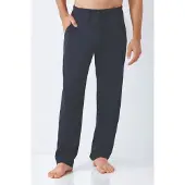 Hajo Premium katoen heren lounge broek marine blauw | Maat 56
