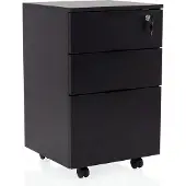 Hjh OFFICE Rolcontainer / bureau-opbergkast Davik zwart