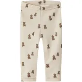 Lil´ Atelier Leggings crème / camel