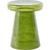 Beliani CALDERA - Bijzettafel - Groen - Glas