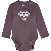 Hummel Rompertje/body 'Mini' donkerlila / wit