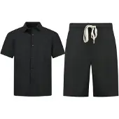 Enos Zomerset ribbed oversized shirt en korte broek