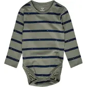 Hummel Rompertje/body navy / grijs / wit