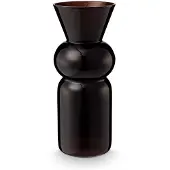 Vtwonen - Vaas Cilinder - Glas - Bruin - 13x32 cm