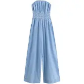 Next Jumpsuit blauw denim