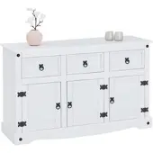 CARO-Möbel Mexico dressoir RURAL massief grenen wit