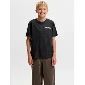 Jack & Jones Junior Shirt 'JJDYLAN' zwart / offwhite