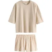 Next Korte pyjama beige / ecru