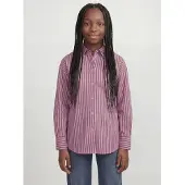 Jack & Jones Blouse 'JXJAMIE' donkerbruin / lichtroze