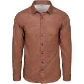 Desoto Overhemd Twill Bruin