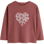 Next Shirt kastanjebruin / cappuccino / lila