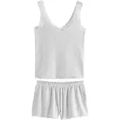 Next Korte pyjama lichtgrijs