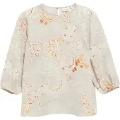Comma Blouse ecru / sand / lichtoranje / donkeroranje