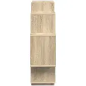 vidaXL Wandplank Sonoma Eiken 90 x 25 x 90 cm Bewerkt hout