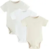 Cool Club Rompertje/body beige / wit