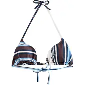 Next Bikinitop lichtblauw / donkerblauw / bruin / wit