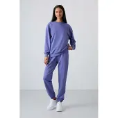 Tommy Life Oversized Sweatshirt en Elastische Boord Broek Set