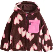 Next Fleece jas bruin / rosa / wit