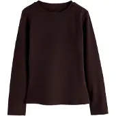 Next Shirt chocoladebruin